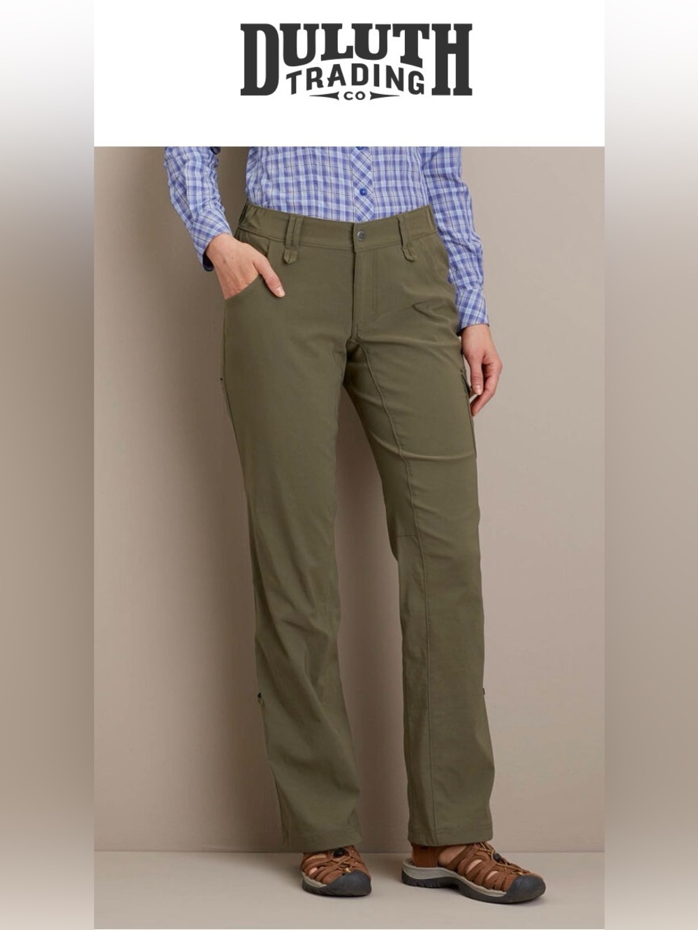 Duluth Flex Dry on the Fly Convertible Bootcut hiking nylon Pants women’s 18x33